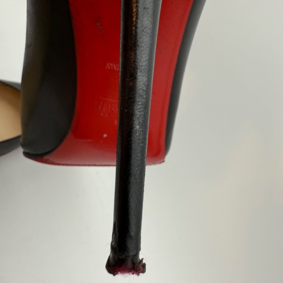 CHRISTIAN LOUBOUTIN KATE 100 BLACK KID SIZE 41 - Picture 7 of 9